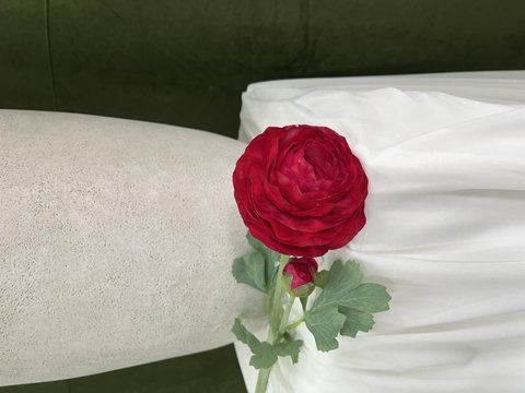 Ранункулус одиночний 48см, Фуксія