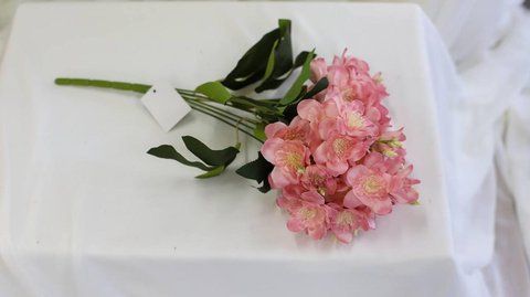 Жасмін гілка 7 квіток 45см висота, 1 рожевий