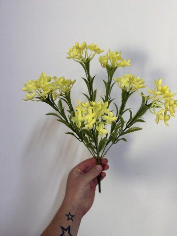 Фото Додаток польовий 40см, 7 квіток на гілці, мікс